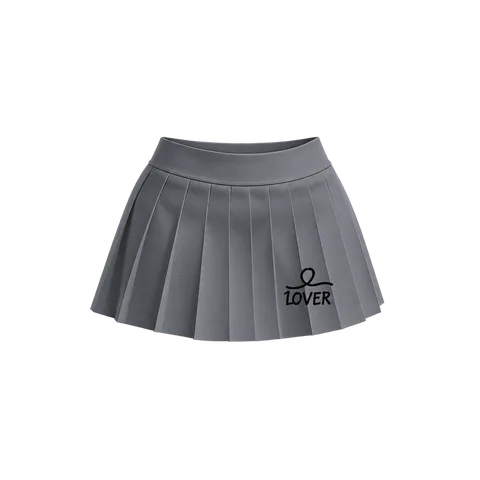 1OVER Pleated Mini Skirt — Charcoal