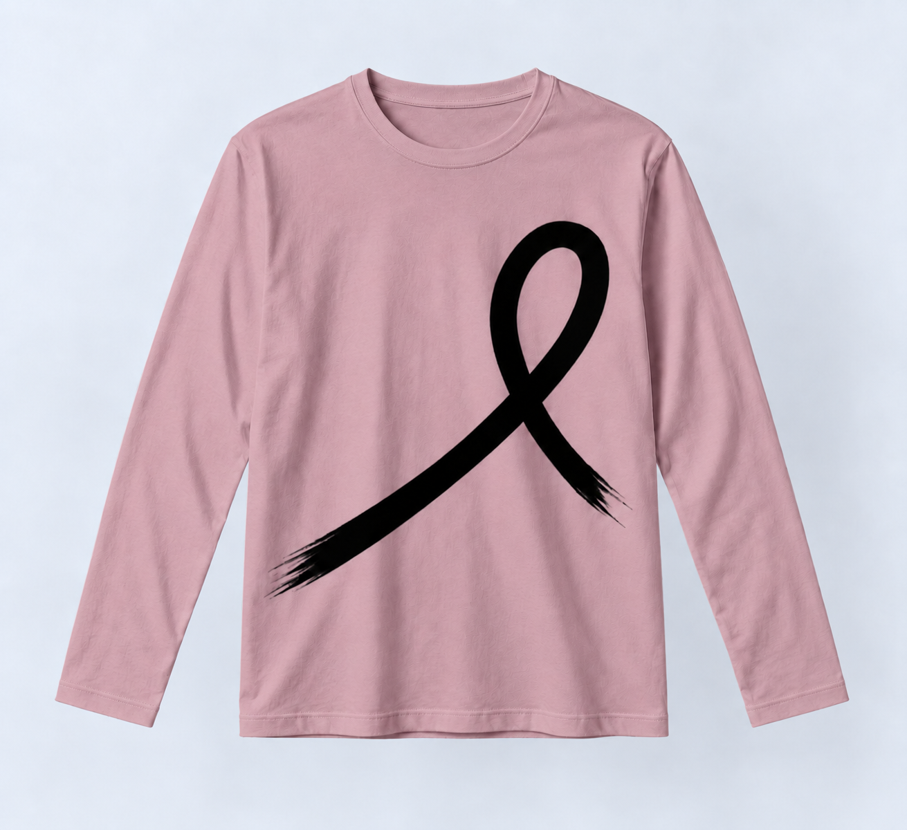 1OVER Ribbon Long Sleeve Tee — Dusty Pink