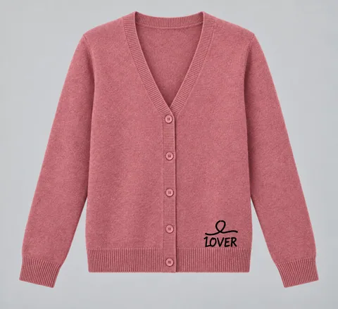 1OVER V-Neck Cardigan — Dusty Rose