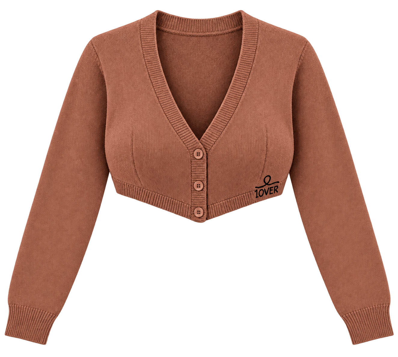 1OVER Cardigan Bra Top — Terracotta