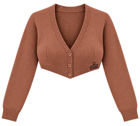 1OVER Cardigan Bra Top — Terracotta