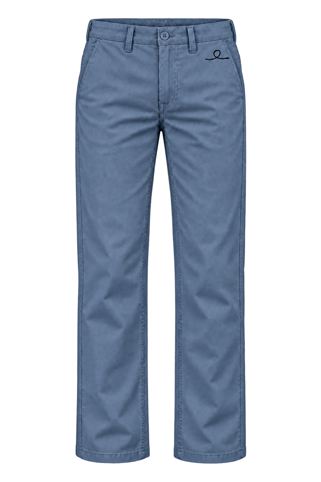 1OVER Ribbon Cotton Chinos — Storm Blue