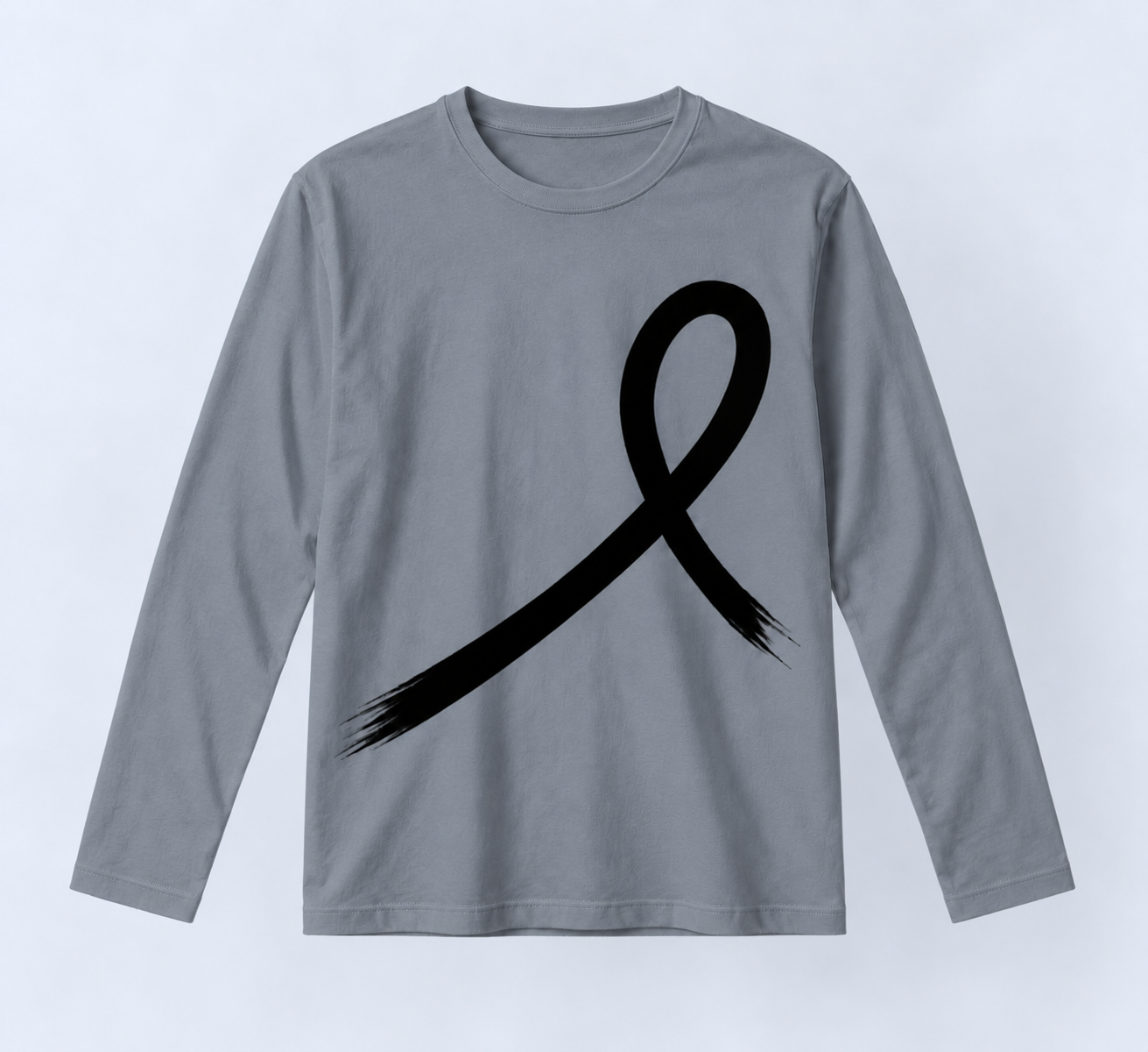 1OVER Ribbon Long Sleeve Tee — Slate