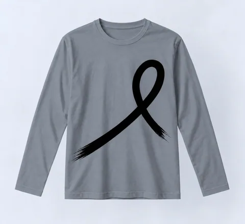 1OVER Ribbon Long Sleeve Tee — Slate