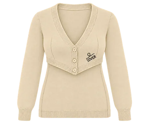 1OVER Longback Cardigan Bra — Cream