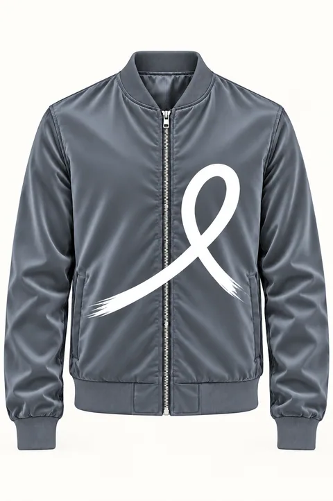 1OVER Ribbon Bomber Jacket — Slate