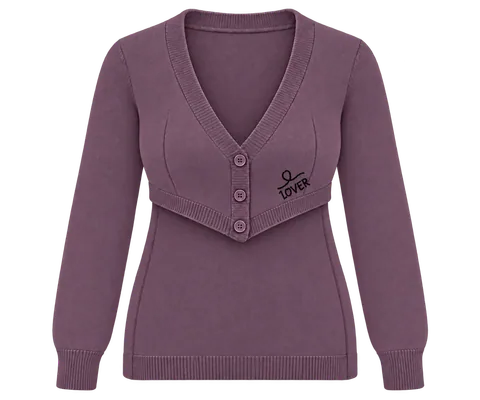 1OVER Longback Cardigan Bra — Plum
