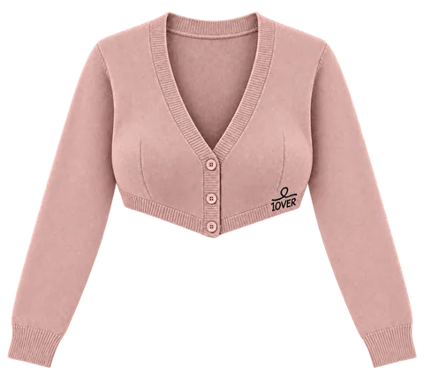 1OVER Cardigan Bra Top — Blush