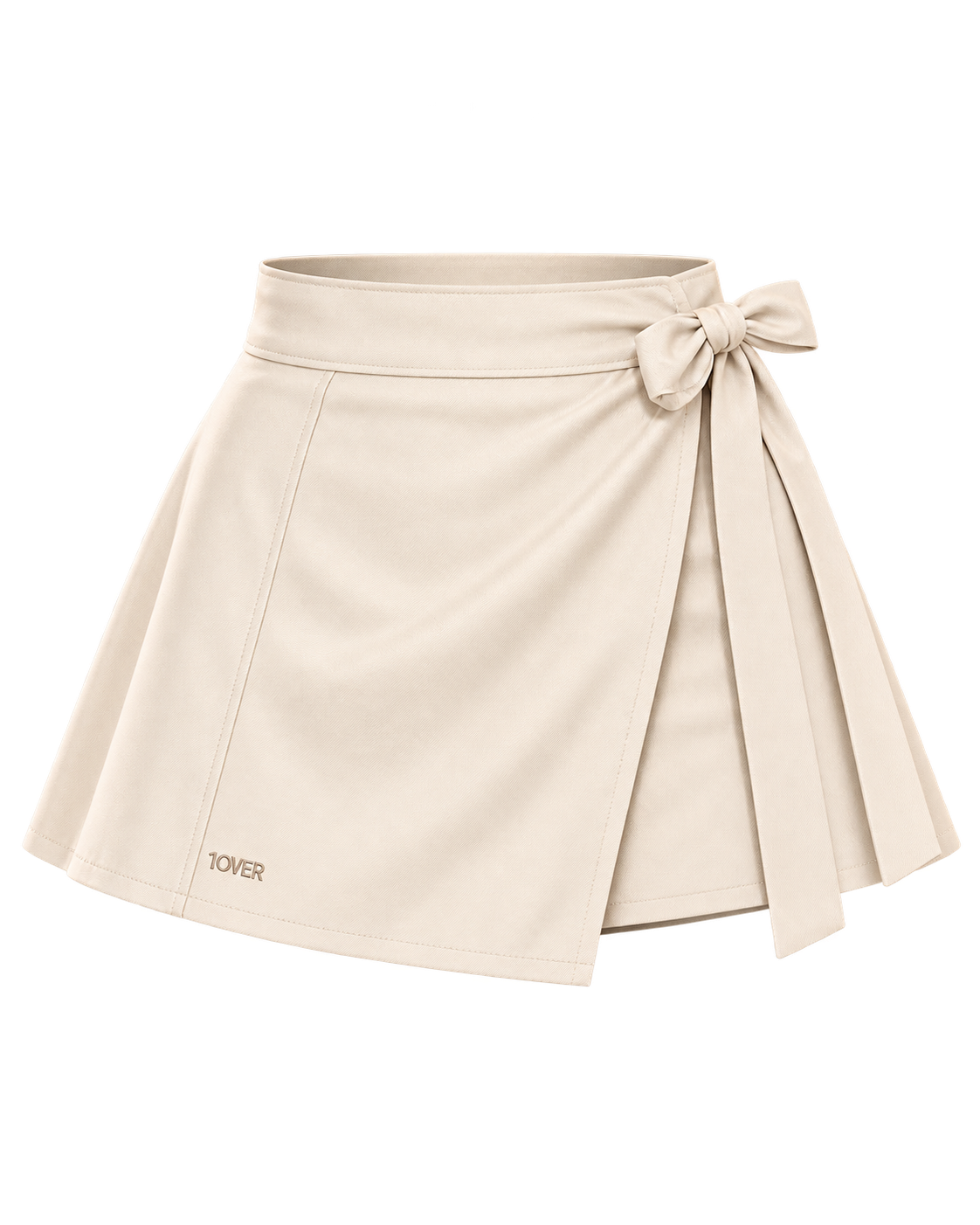 1OVER Ribbon Wrap Skort — Cream