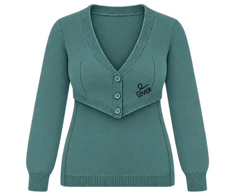 1OVER Longback Cardigan Bra — Teal
