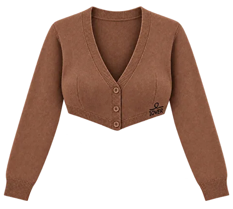 1OVER Cardigan Bra Top — Cinnamon