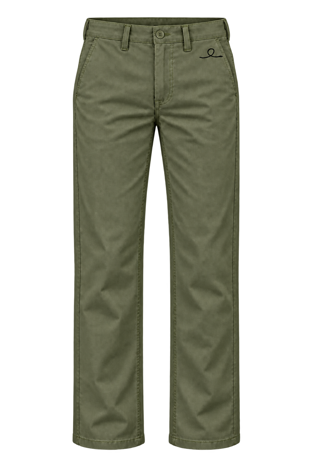 1OVER Ribbon Cotton Chinos — Moss Green