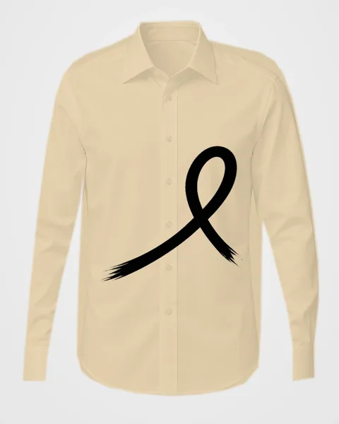 1OVER Ribbon Brush Dress Shirt — Beige