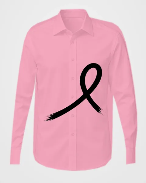 1OVER Ribbon Brush Dress Shirt — Pink