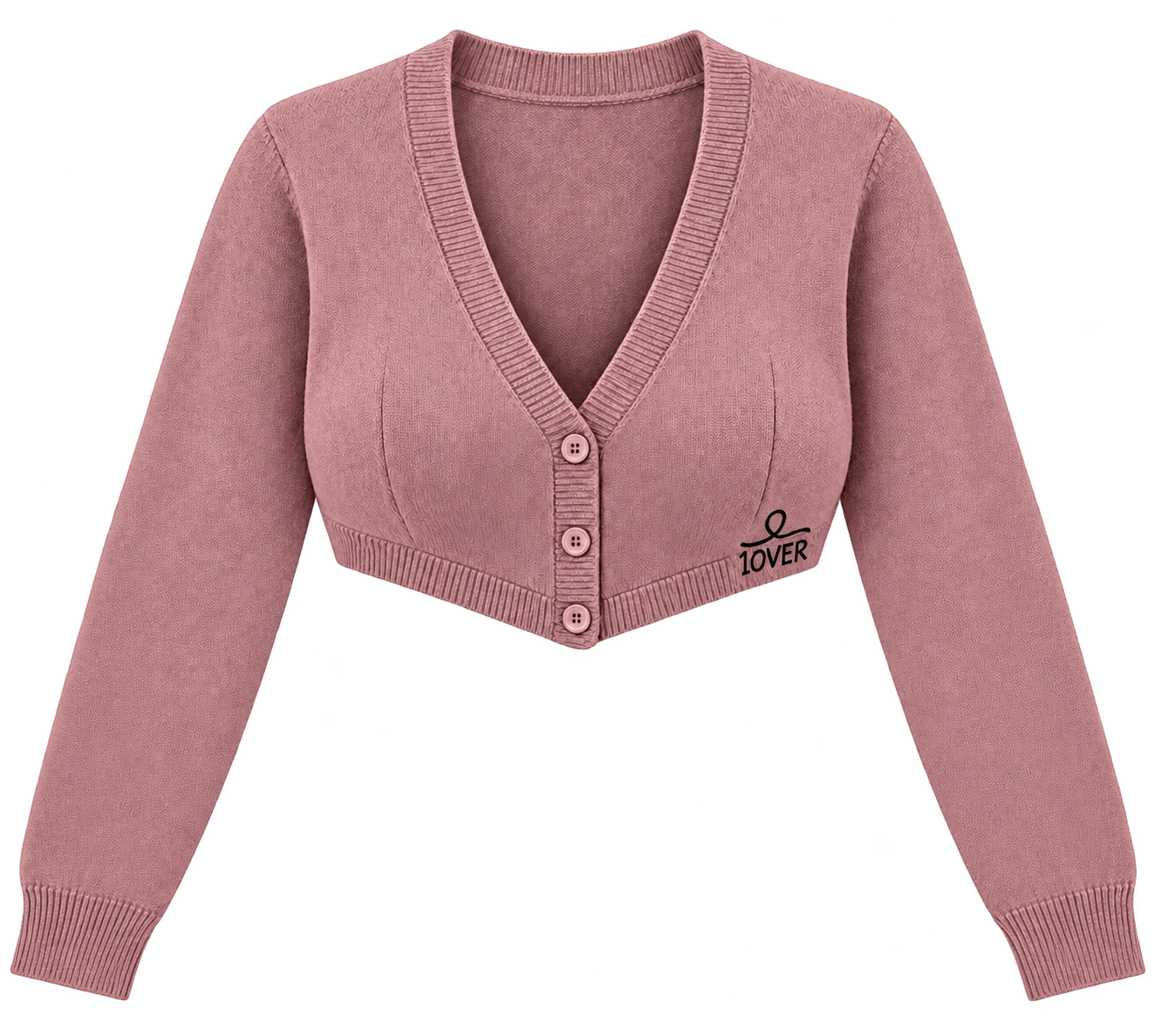 1OVER Cardigan Bra Top — Dusty Rose