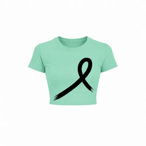 1OVER Women's Crop Tee — Mint