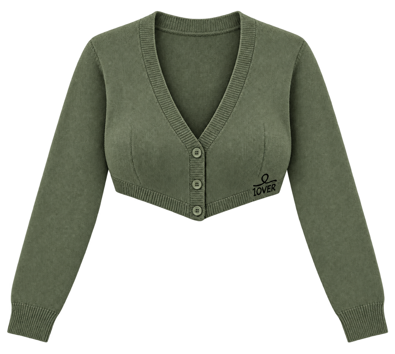 1OVER Cardigan Bra Top — Moss