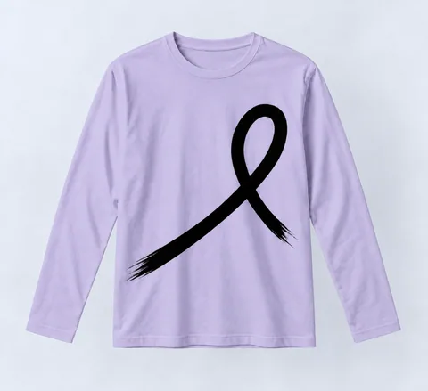 1OVER Ribbon Long Sleeve Tee — Lavender