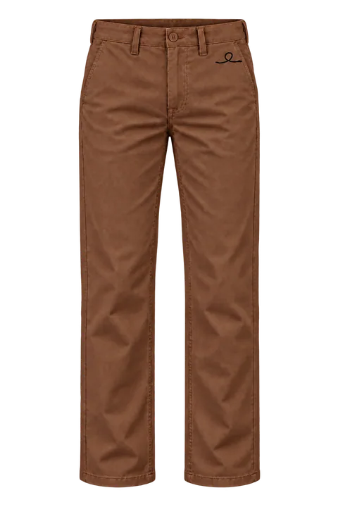 1OVER Ribbon Cotton Chinos — Chestnut