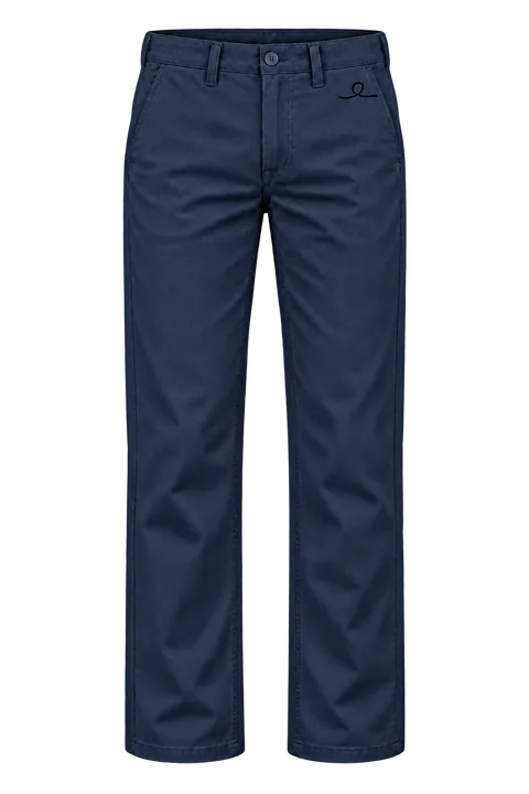 1OVER Ribbon Cotton Chinos — Midnight Navy
