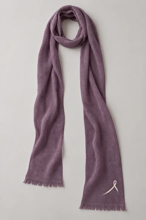 1OVER Ribbon Skinny Scarf — Plum