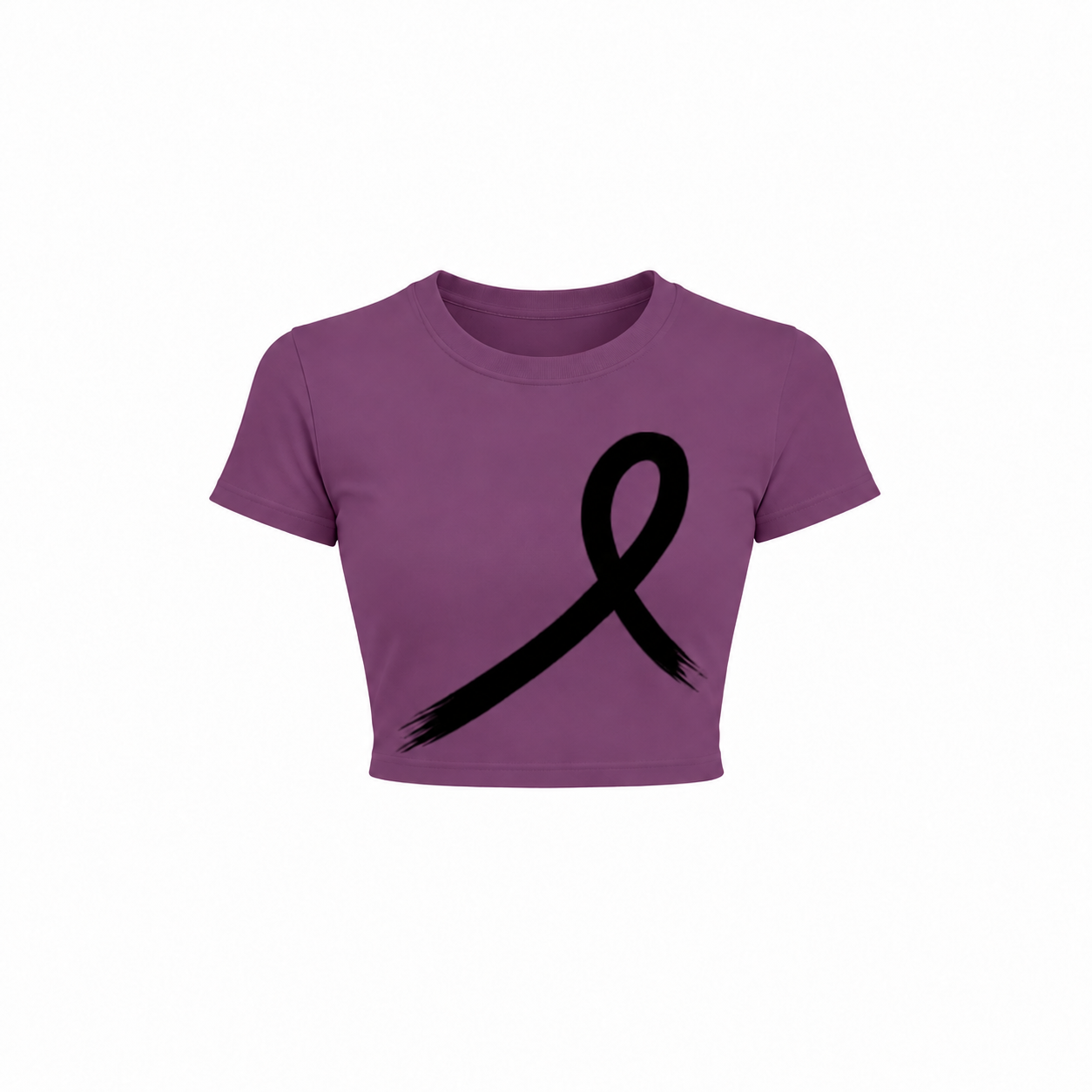 1OVER Women's Crop Tee — Plum