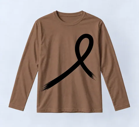 1OVER Ribbon Long Sleeve Tee — Cocoa