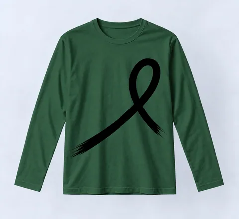 1OVER Ribbon Long Sleeve Tee — Forest