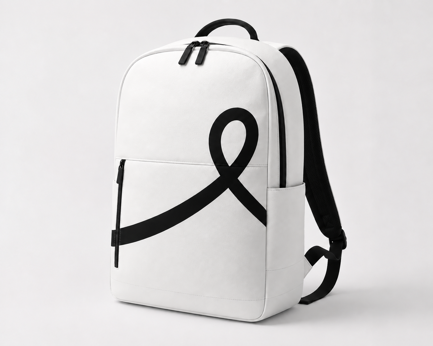 1OVER Ribbon Path Backpack — White