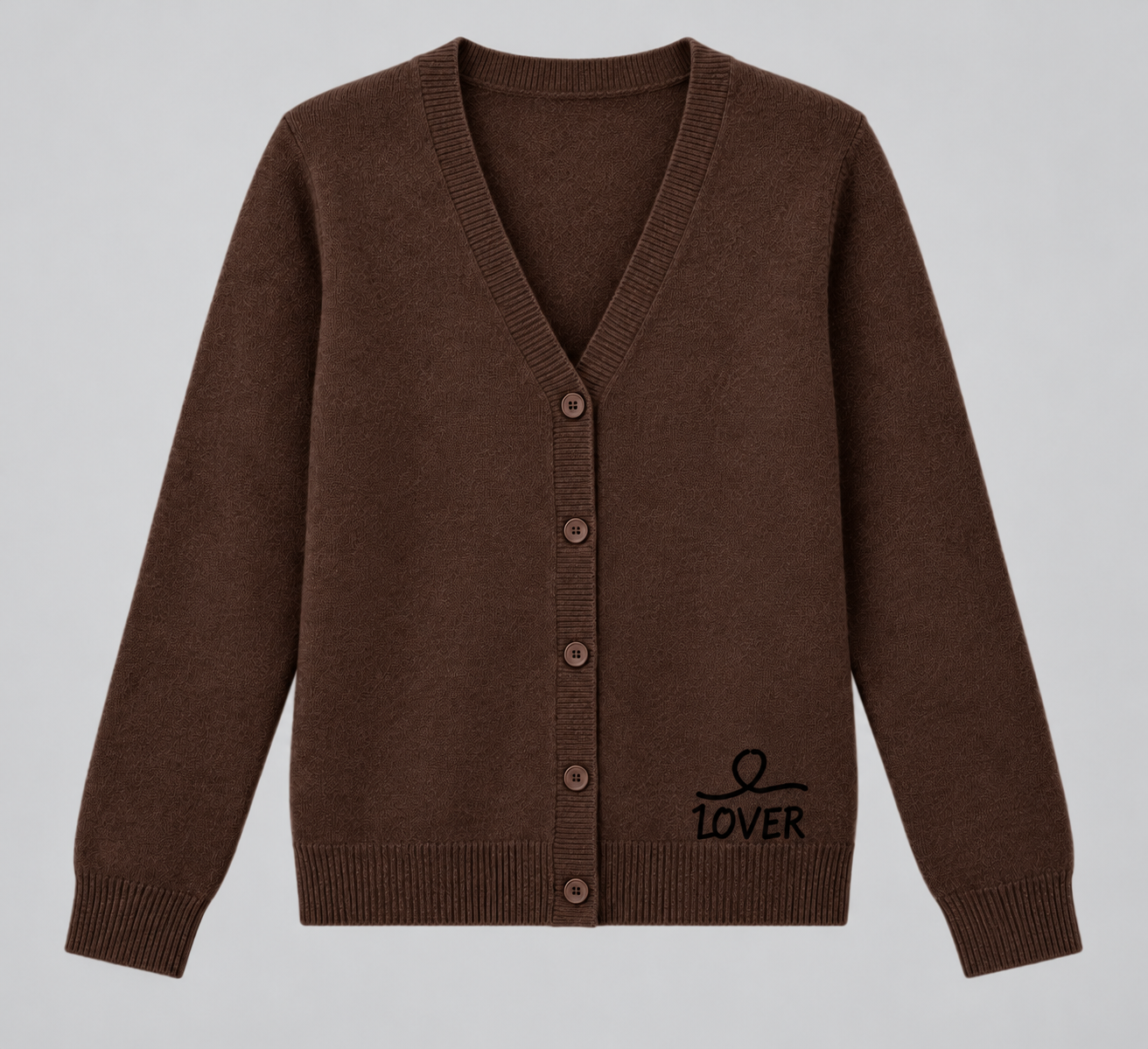 1OVER V-Neck Cardigan — Espresso