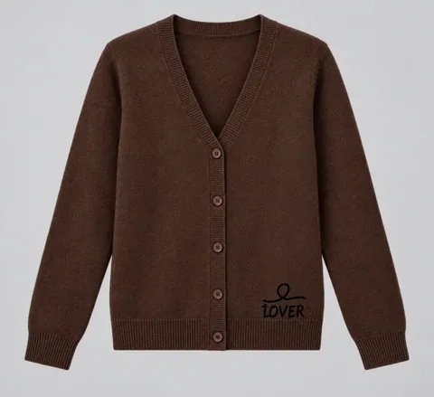 1OVER V-Neck Cardigan — Espresso