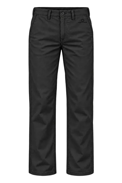 1OVER Ribbon Cotton Chinos — Soft Black