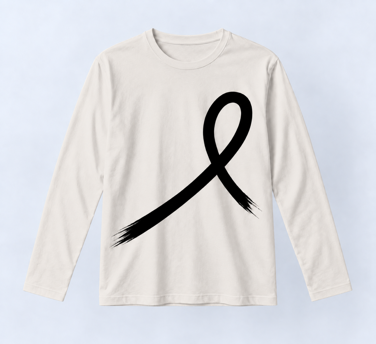 1OVER Ribbon Long Sleeve Tee — Porcelain