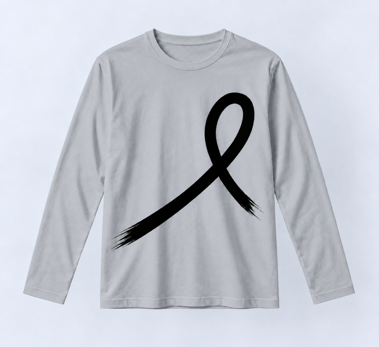 1OVER Ribbon Long Sleeve Tee — Silver
