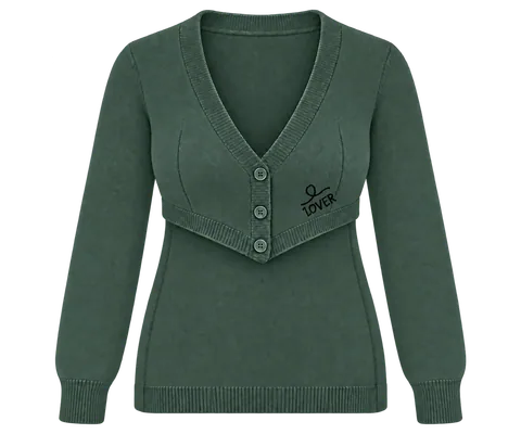 1OVER Longback Cardigan Bra — Forest