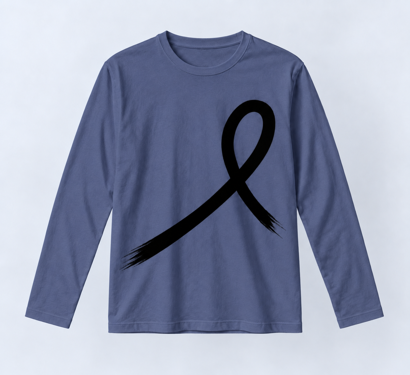 1OVER Ribbon Long Sleeve Tee — Indigo