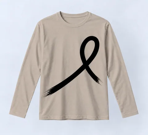 1OVER Ribbon Long Sleeve Tee — Warm Stone