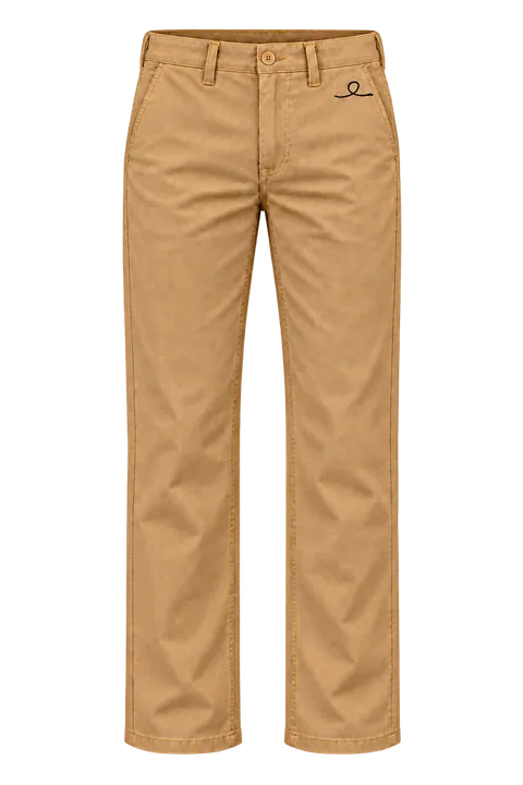 1OVER Ribbon Cotton Chinos — Honey Tan