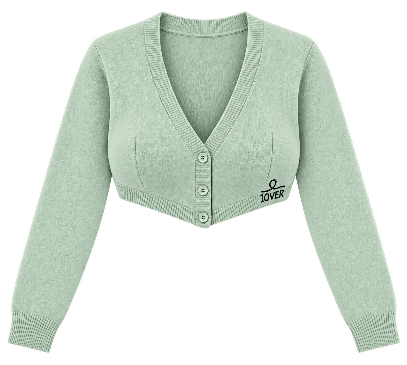 1OVER Cardigan Bra Top — Mint