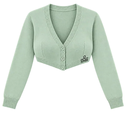 1OVER Cardigan Bra Top — Mint