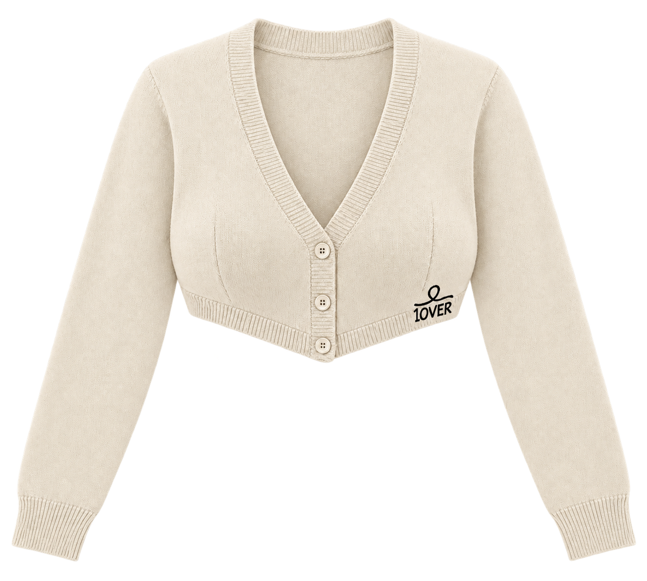 1OVER Cardigan Bra Top — Ivory