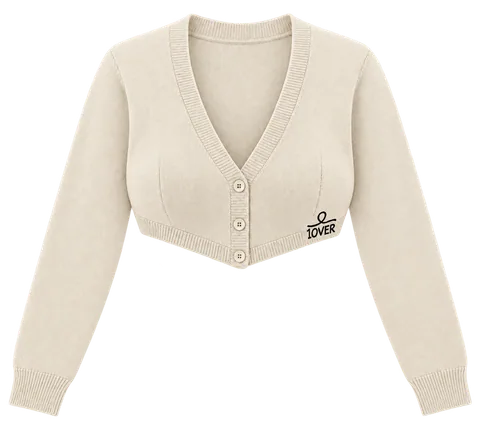 1OVER Cardigan Bra Top — Ivory
