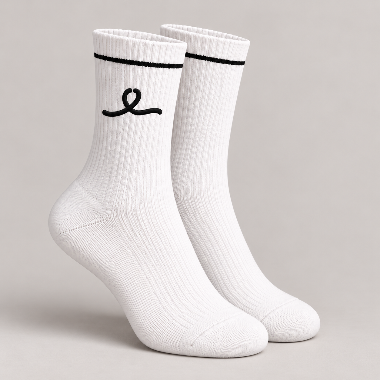 1OVER Women's Ribbon Crew Socks — White
