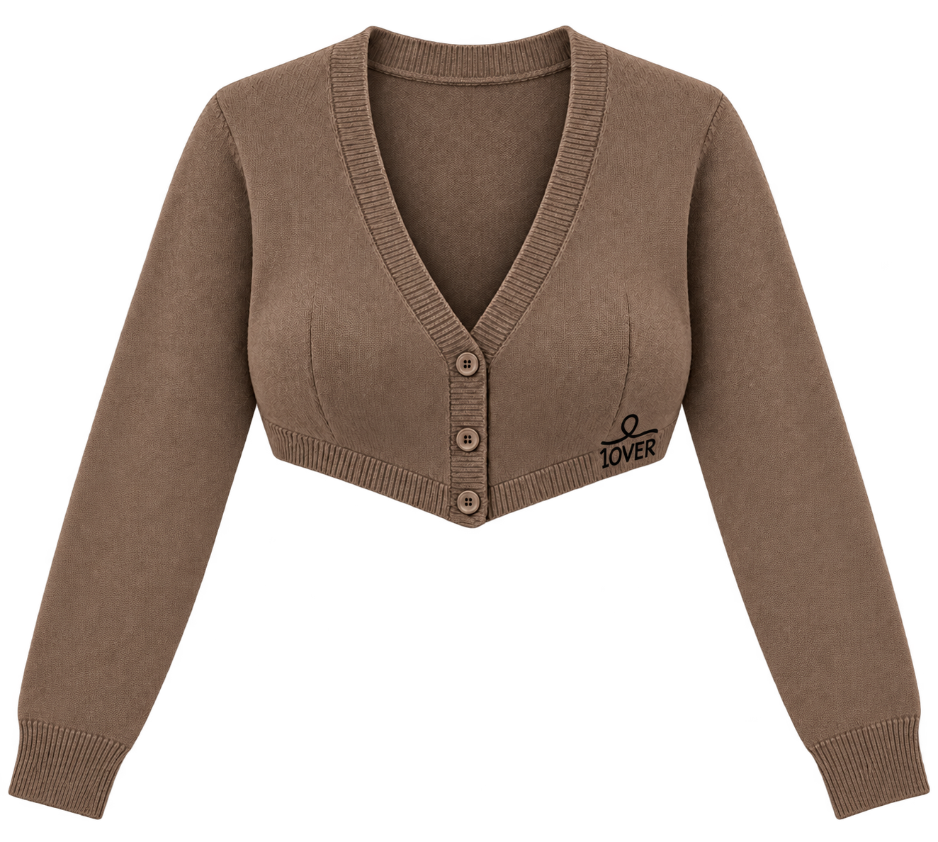 1OVER Cardigan Bra Top — Mocha