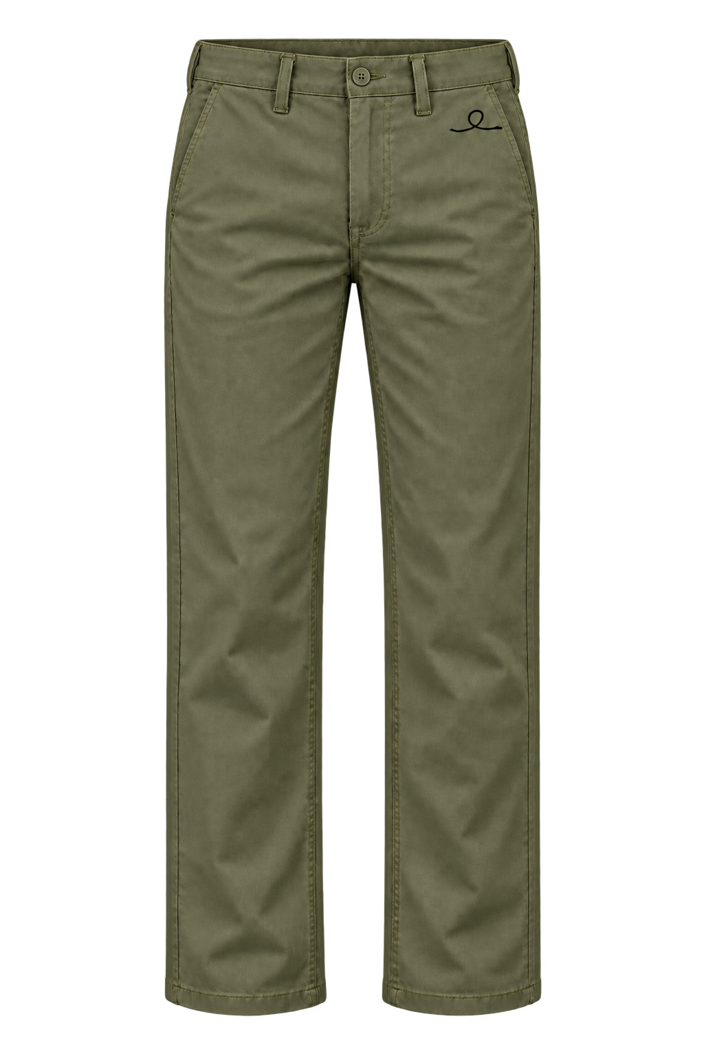1OVER Ribbon Cotton Chinos — Olive