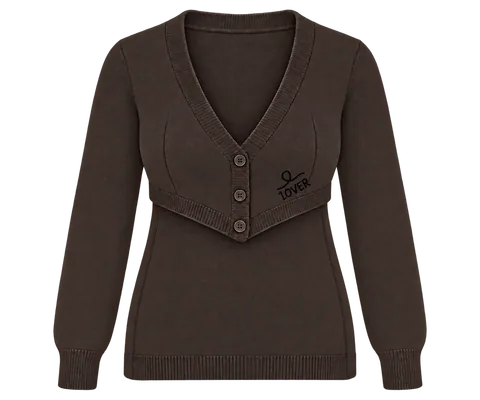 1OVER Longback Cardigan Bra — Espresso