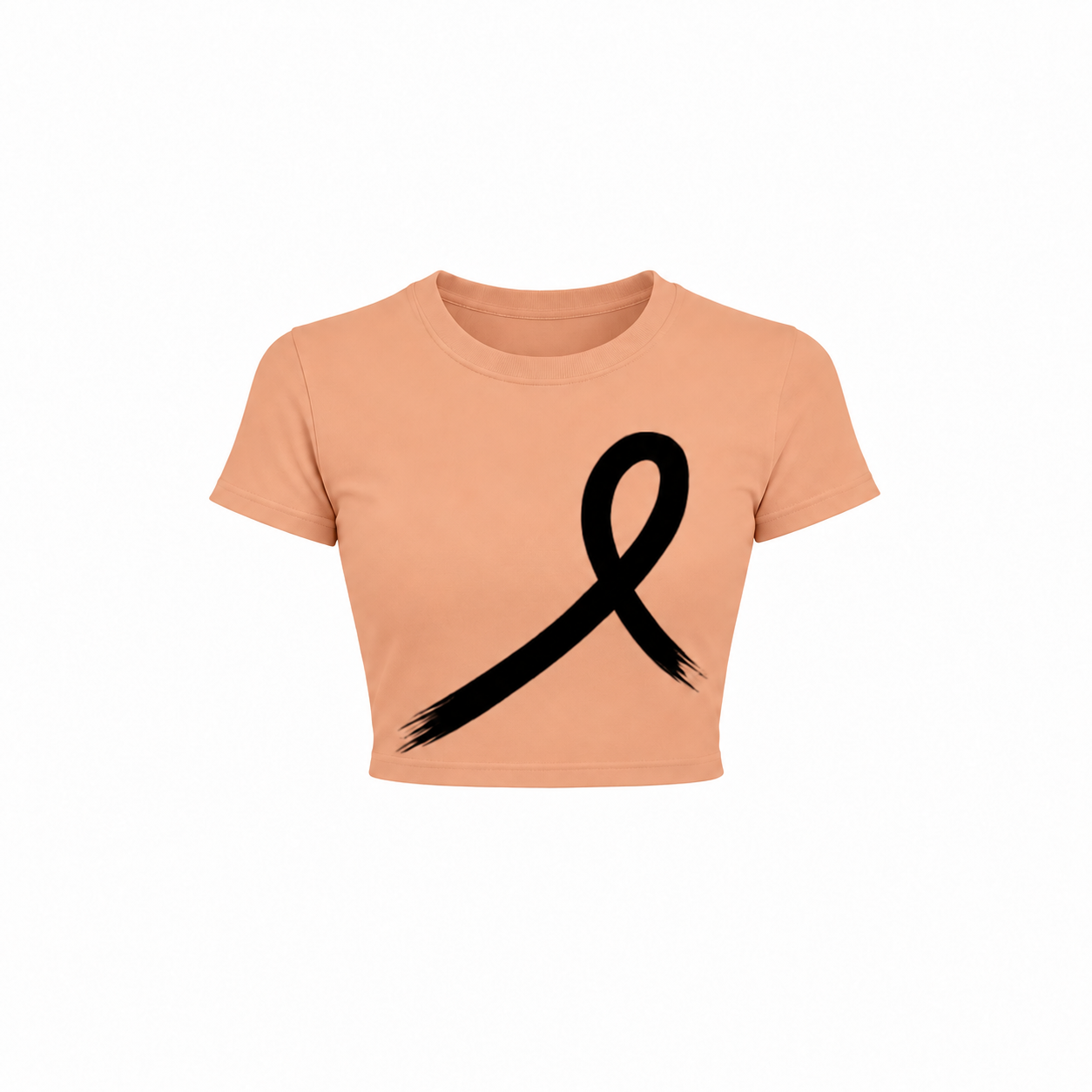 1OVER Women's Crop Tee — Peach