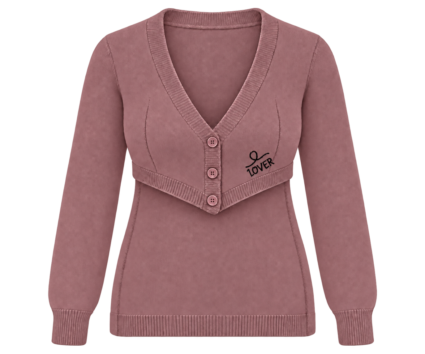 1OVER Longback Cardigan Bra — Rosewood