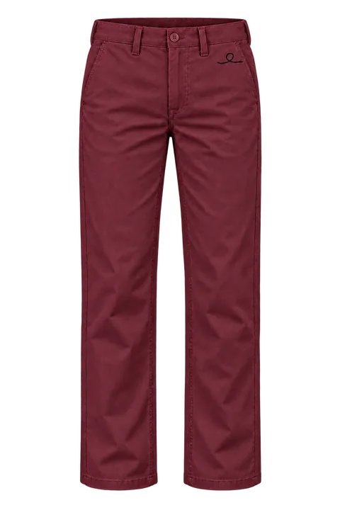 1OVER Ribbon Cotton Chinos — Wine
