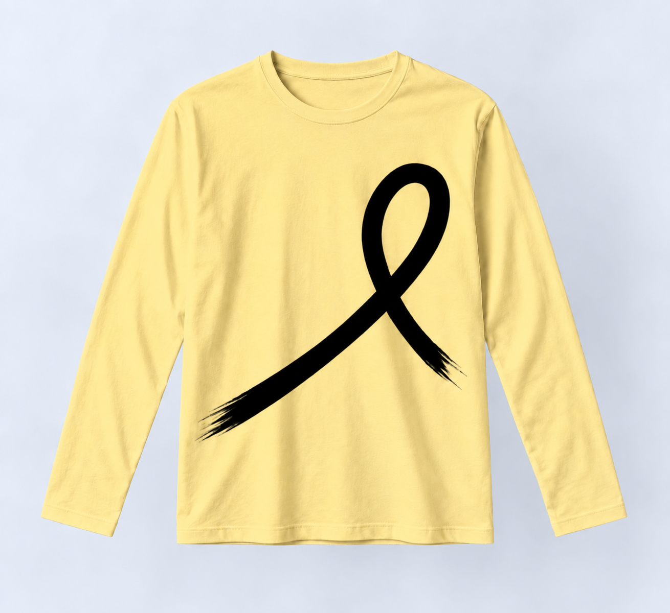 1OVER Ribbon Long Sleeve Tee — Butter Yellow